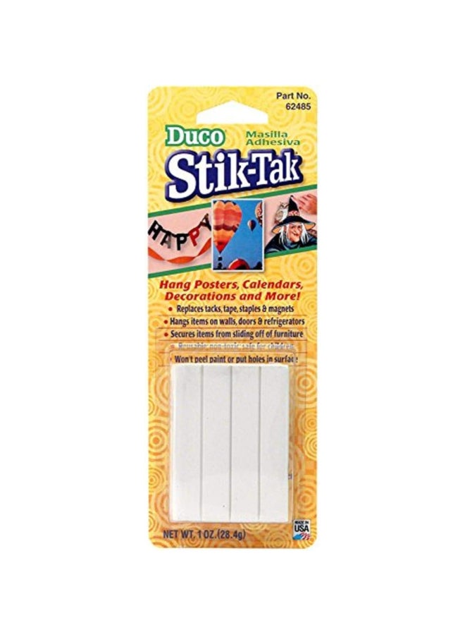 Stik-Tak Strong Hold Adhesive Mounting Tape White 28.4 g 62485